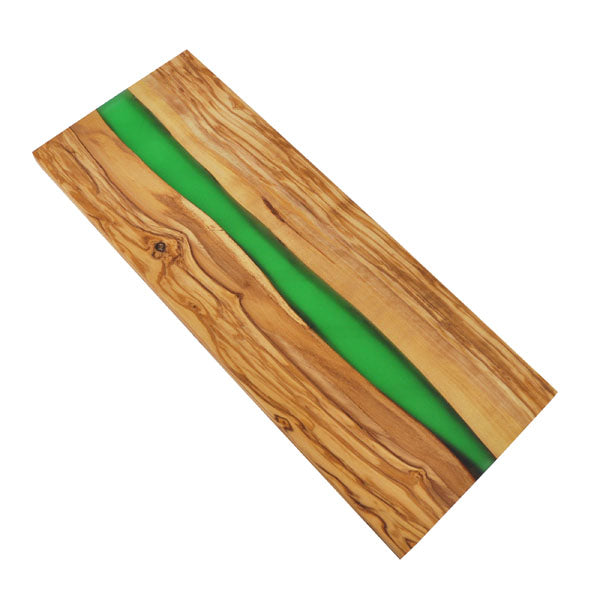 Custom Olive Wood And Epoxy Resin Cutting and Serving Board